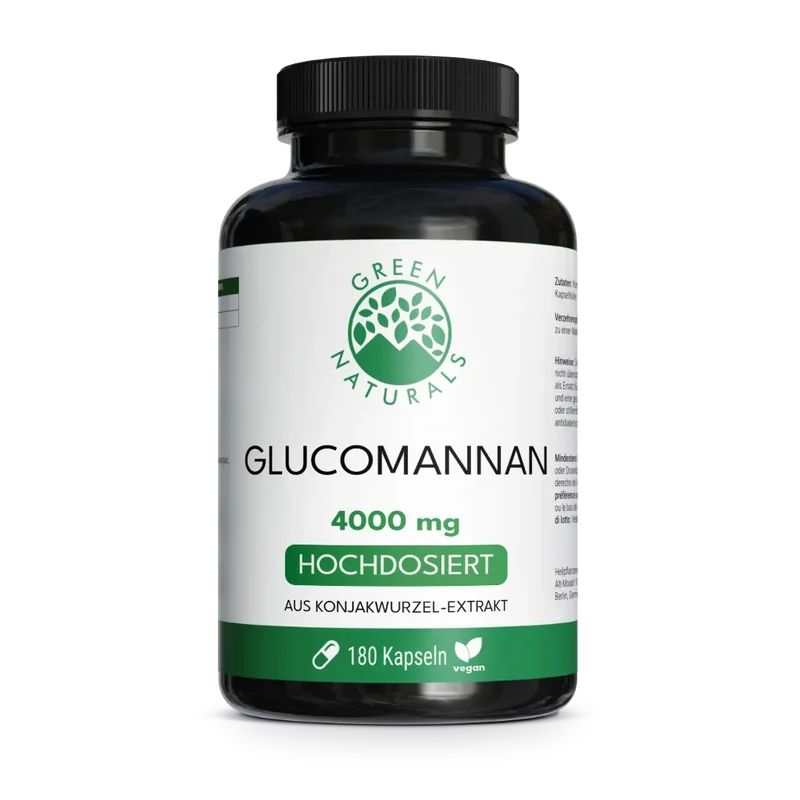 Glucomannan Kapseln • ≥ 95 % • aus Konjakwurzel