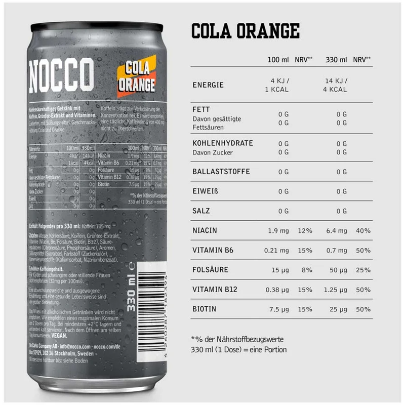 Nocco Focus Energy Drink 330ml