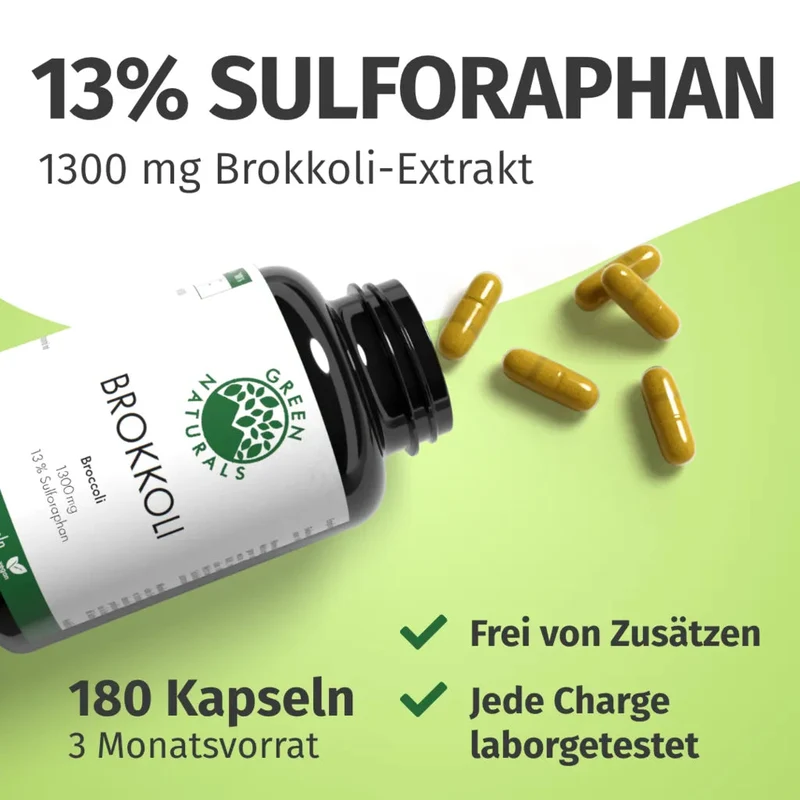 Brokkoli Extrakt Kapseln • 170 mg Sulforaphan