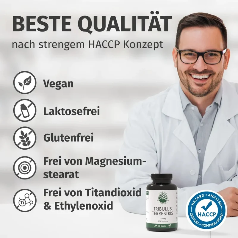 Tribulus Terrestris Kapseln • 2.250 mg • 90 % Saponine