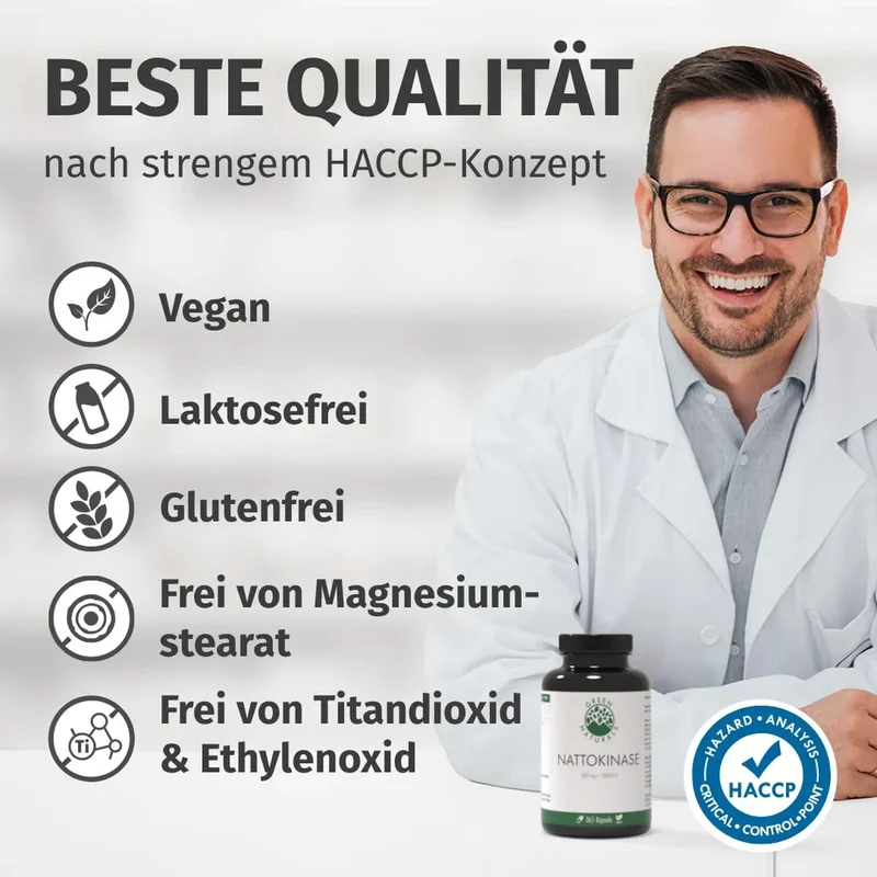 Nattokinase Kapseln • 2.000 FU • 20.000 U/g