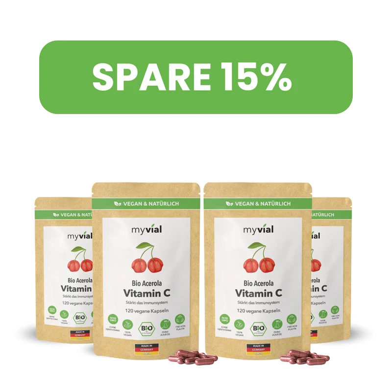Bio Vitamin C Kapseln aus Acerola