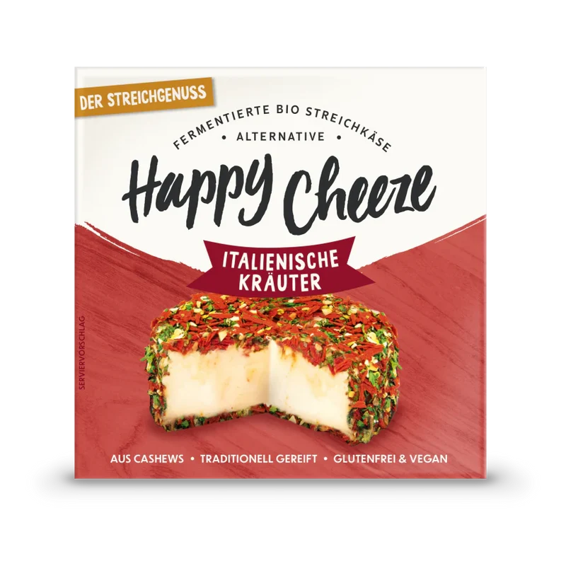 Bio Happy Cheeze Der Streichgenuss Italienische Kräuter 100g