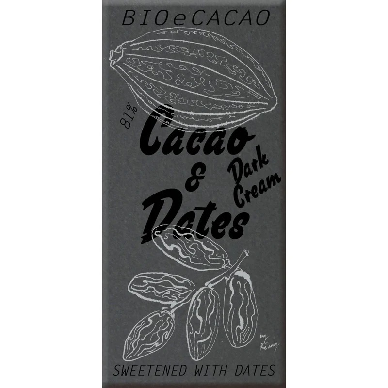 Cacao and Dates Dark Cream 81% (90g)