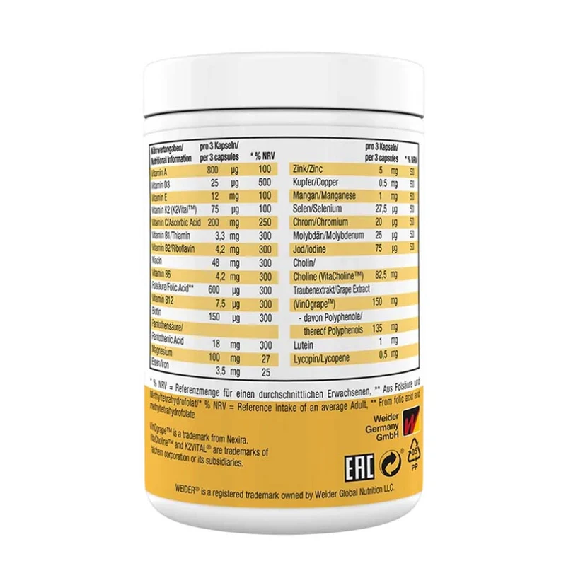 Weider Multivitamin Complete 90 caps