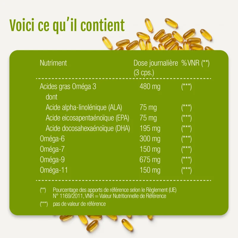 Gélules d'huile de poisson oméga 3 (bio)