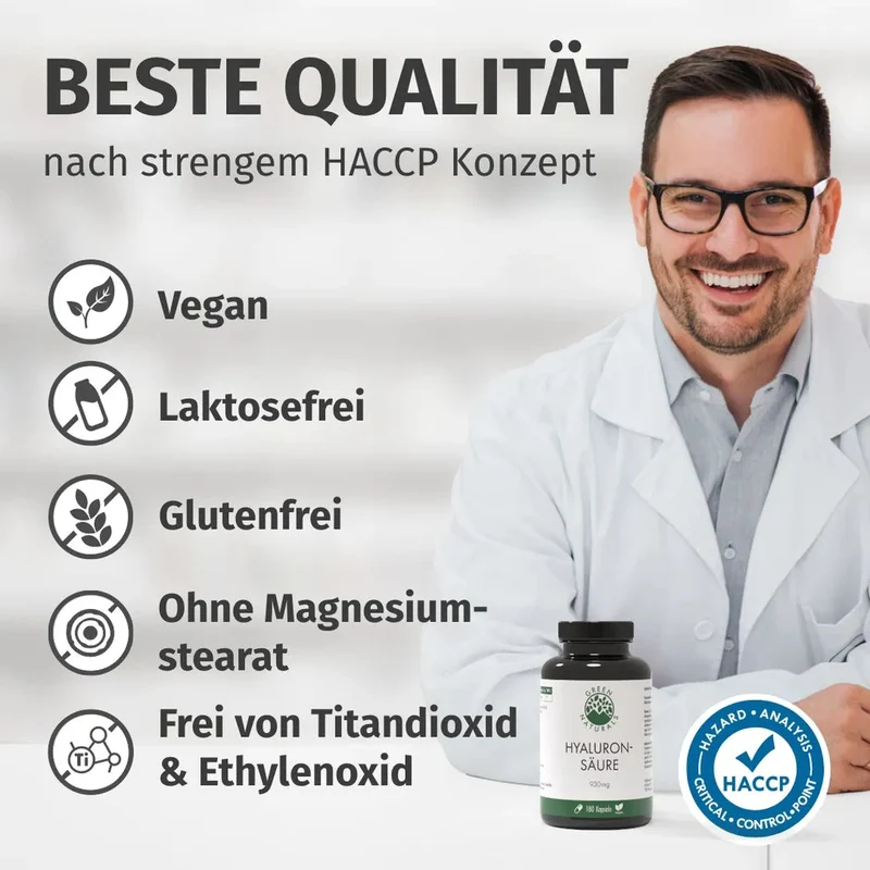 Hyaluronsäure Kapseln • 930 mg • fermentativ & vegan