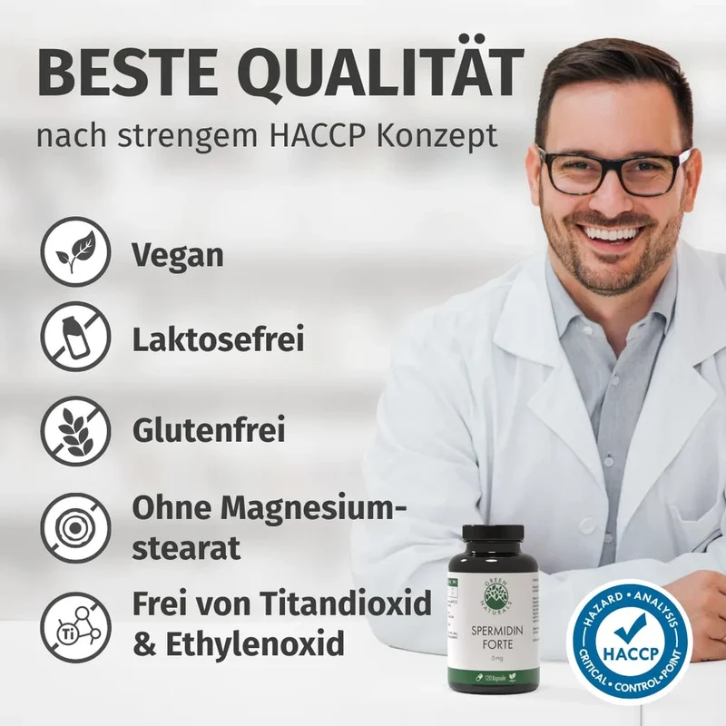 Spermidin ultra-Forte Kapseln • 6 mg • höchste Dosierung