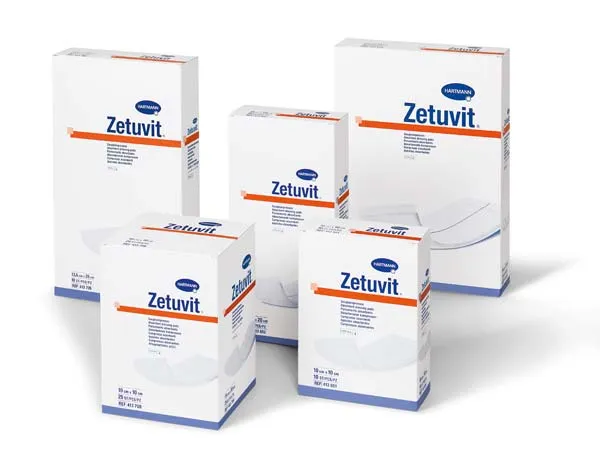 ZETUVIT Saugkompressen steril 10x10 cm