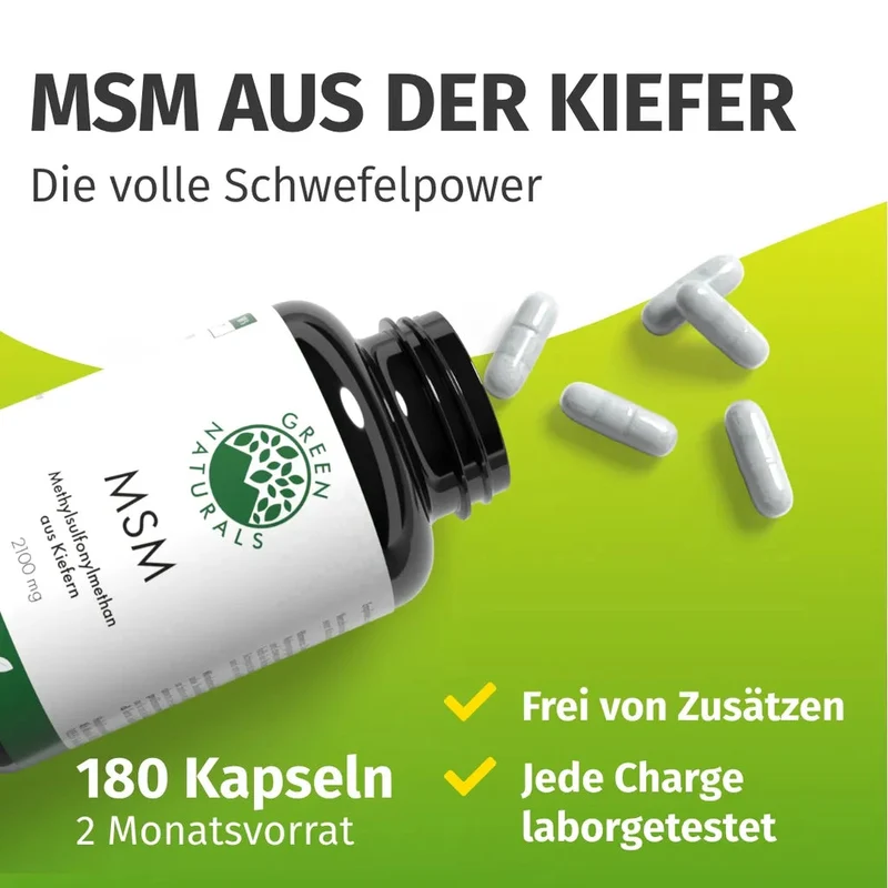 MSM Kapseln • 2.100 mg • destillativ aufgereinigt