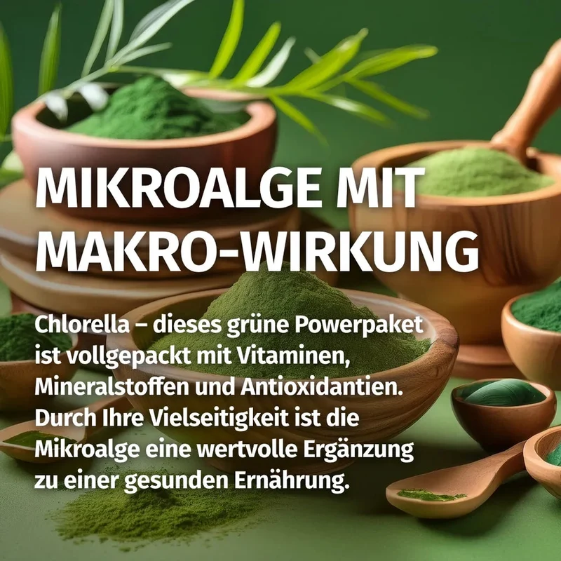 Chlorella Kapseln • 2.400 mg • Chlorella vulgaris