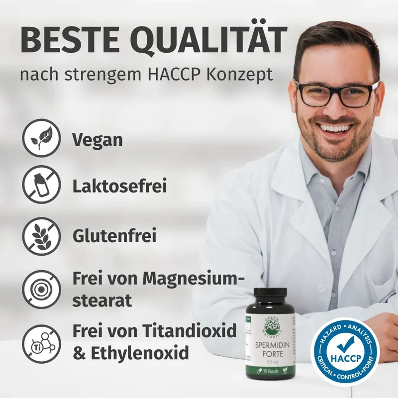 Spermidin Forte Kapseln • 5,5 mg • Weizenextrakt