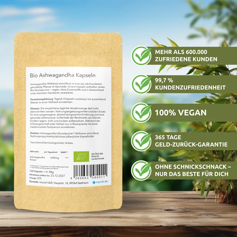 Bio Ashwagandha Kapseln