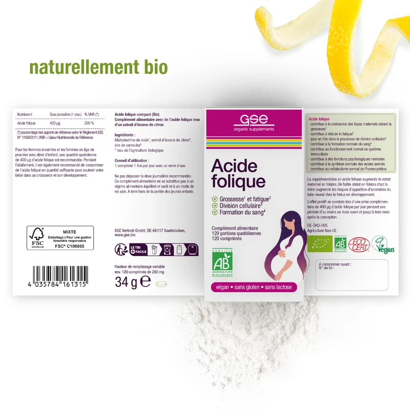 Acide folique Compact (bio)