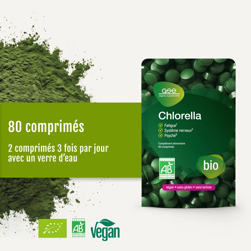 Chlorella bio (comprimés)