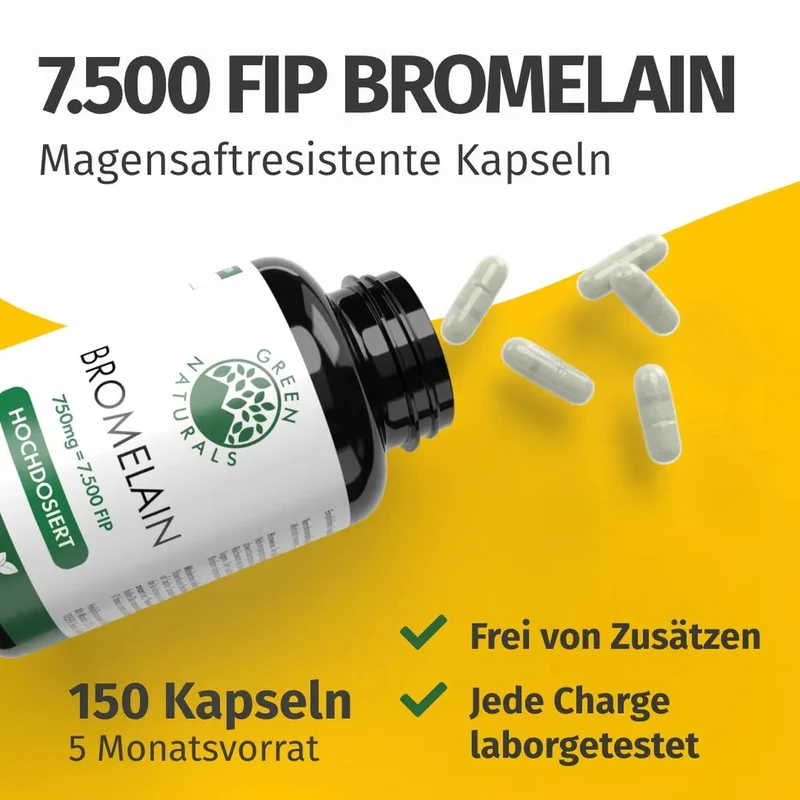 Bromelain Kapseln • 7.500 FIP • magensaftresistent