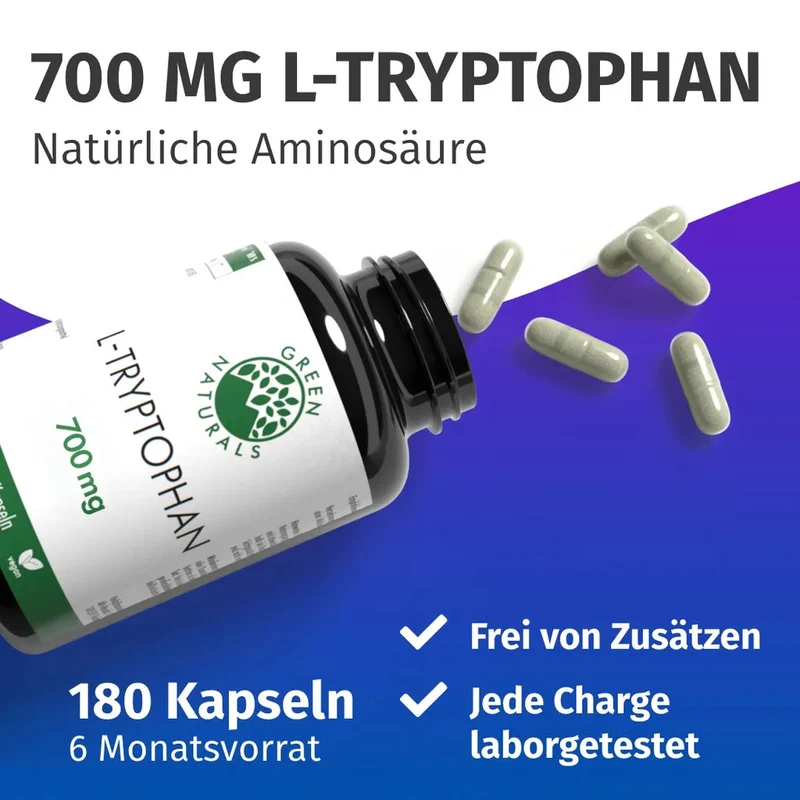L-Tryptophan Kapseln • 700 mg • fermentativ gewonnen
