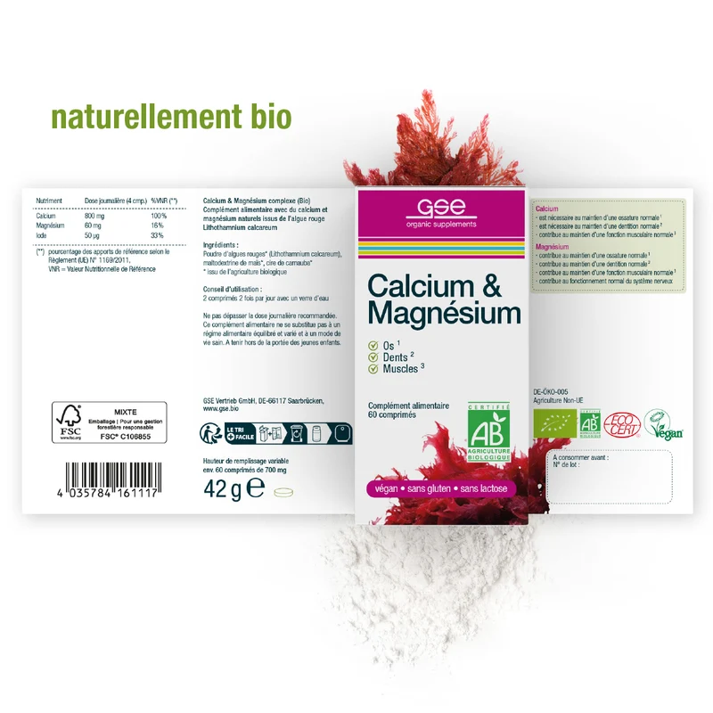 Complexe de calcium et de magnésium (bio)
