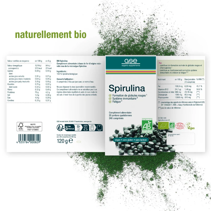 Spiruline bio (comprimés)
