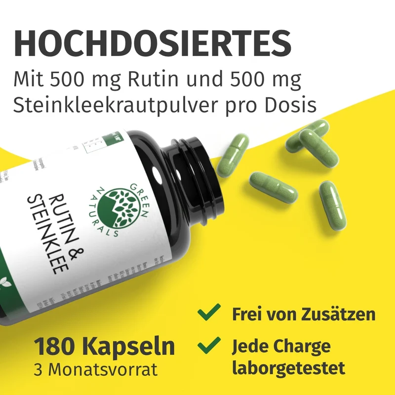Rutin & Steinklee Kapseln • 500 mg + 500 mg