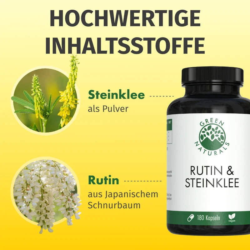 Rutin & Steinklee Kapseln • 500 mg + 500 mg