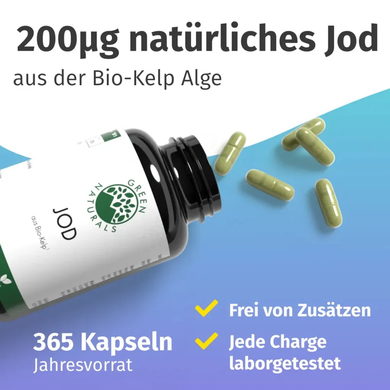 Jod Kapseln • 200 µg • aus Bio-Kelp