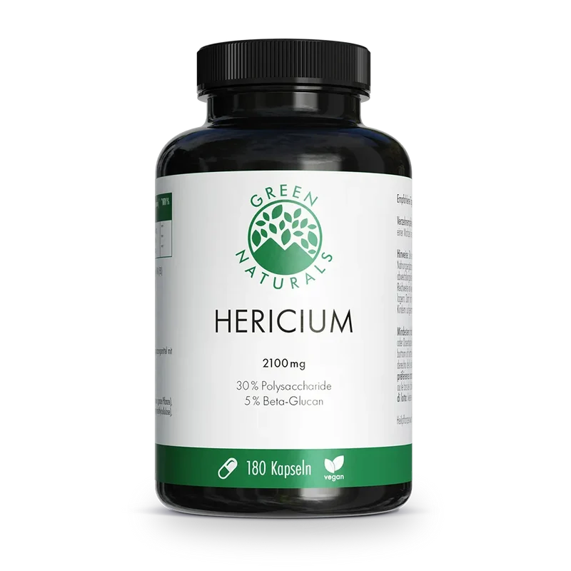 Hericium (Löwenmähne) Kapseln • 2.100 mg • 630 mg Polysaccharide