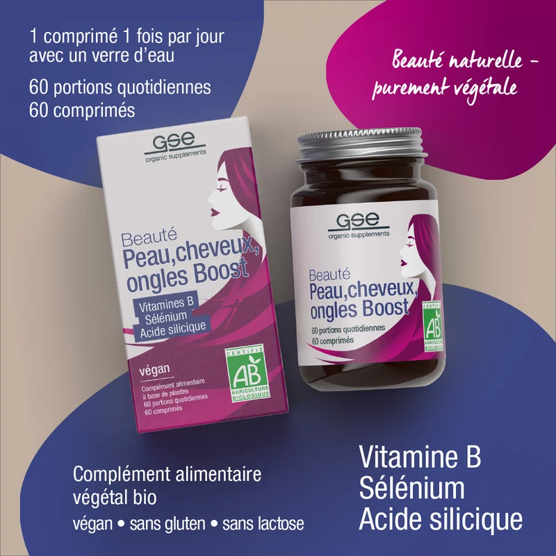 Beauté peau, cheveux, ongles Boost (bio)