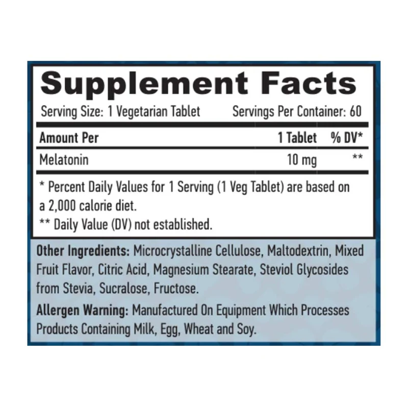 Haya Labs Melatonin Fast Dissolve 10mg - 60 tabs