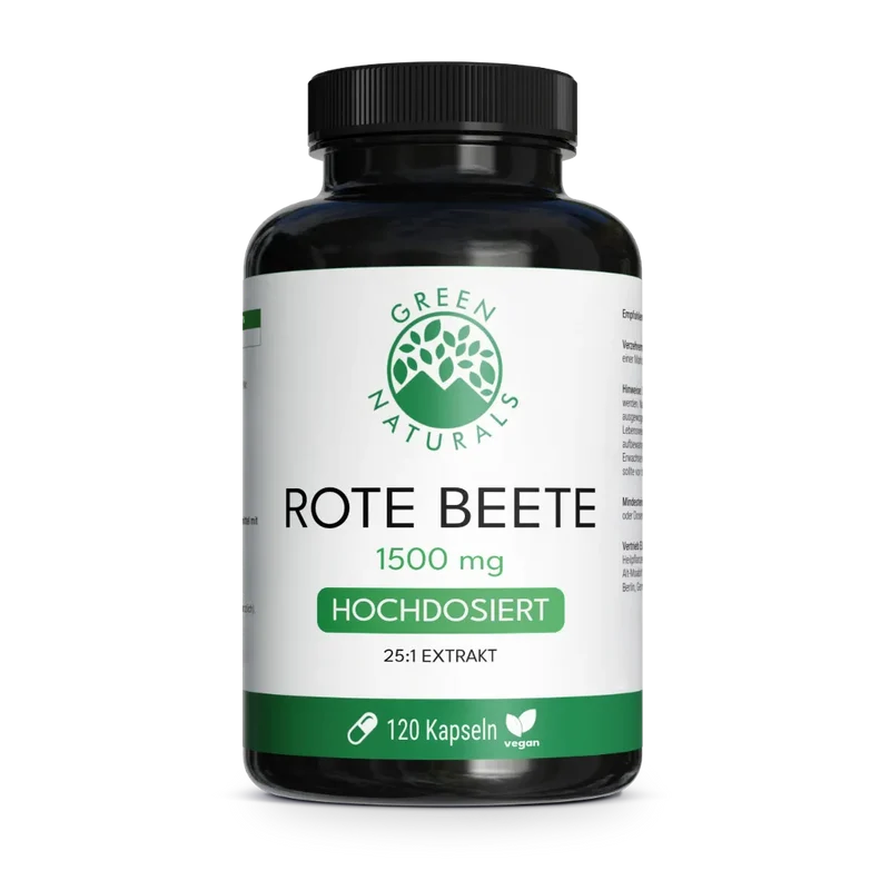 Rote Beete Kapseln • 1.500 mg • Extrakt aus der Knolle