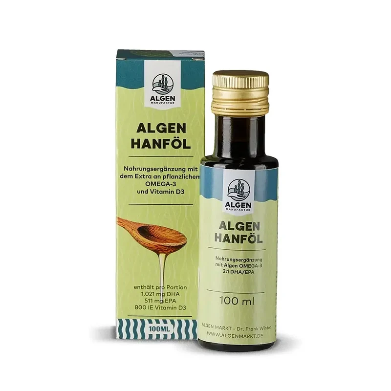 Algenöl – DHA & EPA mit Vitamin D3