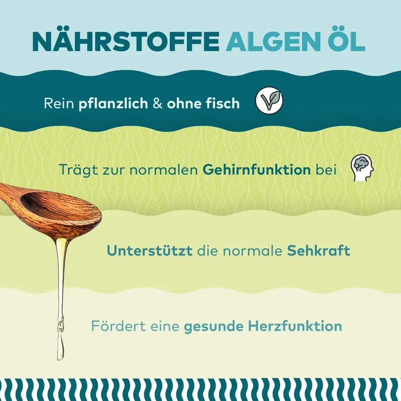 Algenöl – DHA & EPA mit Vitamin D3