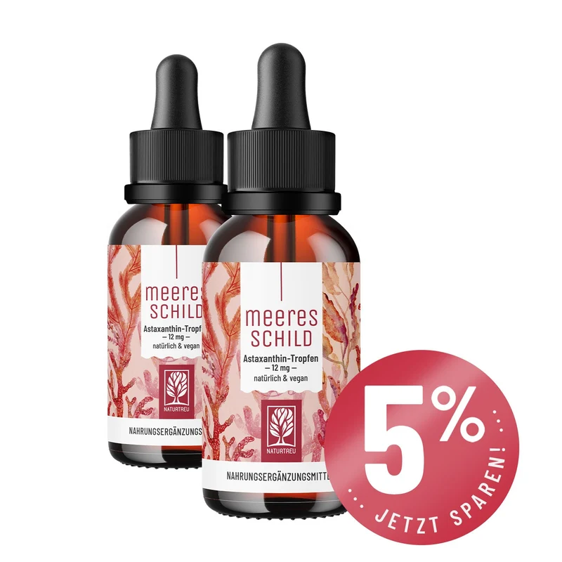 Meeresschild: Astaxanthin Tropfen hochdosiert