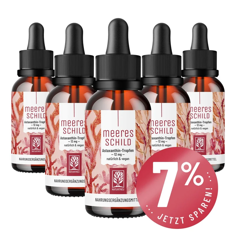 Meeresschild: Astaxanthin Tropfen hochdosiert