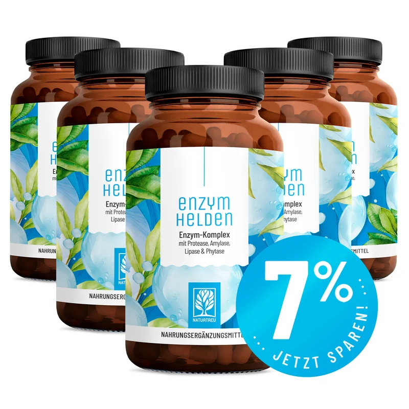 Enzymhelden: Enzym-Komplex mit Protease, Amylase, Lipase & Phytase