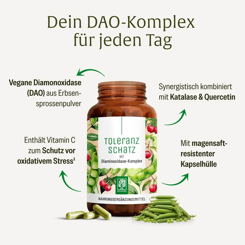 Toleranzschatz: HIT Diaminoxidase (DAO) Komplex