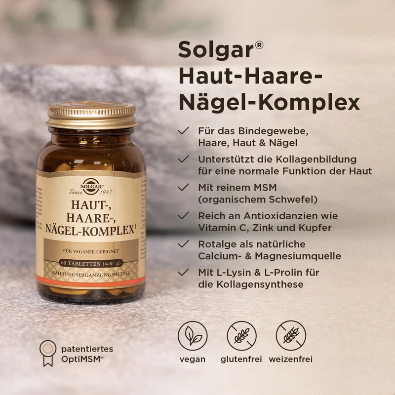 Haut-Haare-Nägel Komplex