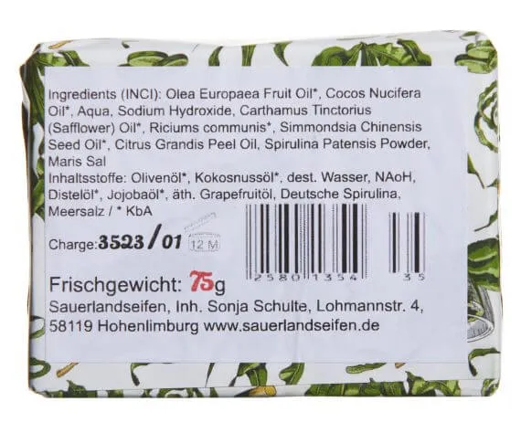 Spirulina Haarseife