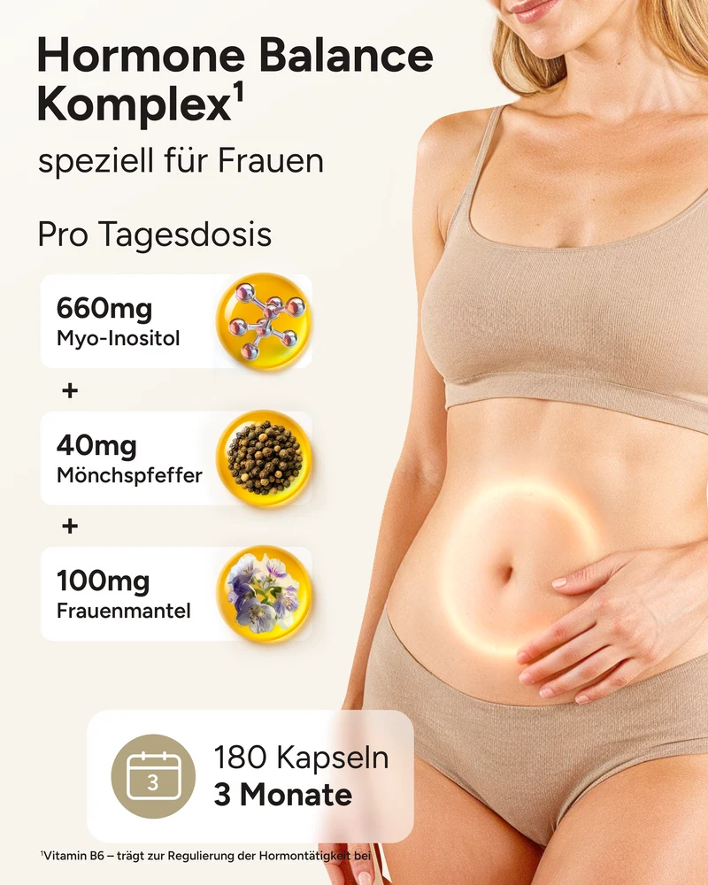Hormella PMS Komplex - Myo-Inositol, Mönchspfeffer und OPC
