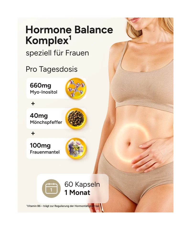Hormella PMS Komplex - Myo-Inositol, Mönchspfeffer und OPC