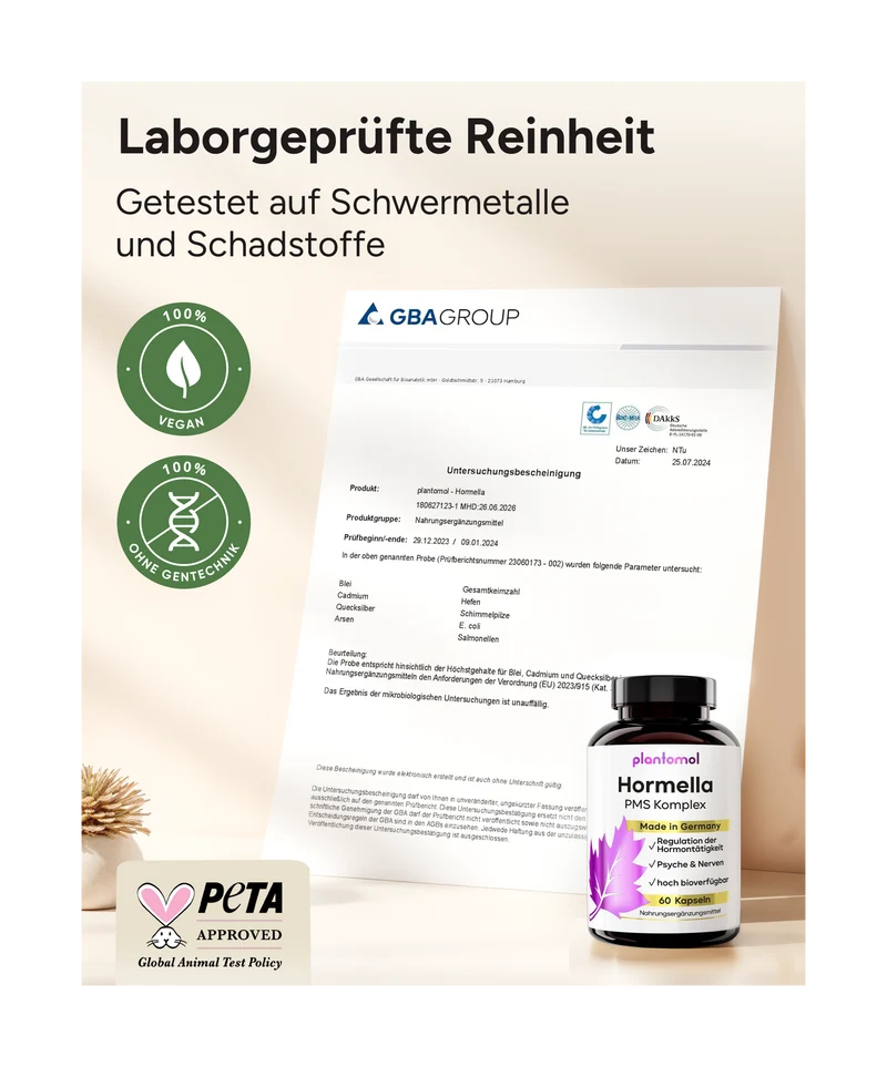 Hormella PMS Komplex - Myo-Inositol, Mönchspfeffer und OPC