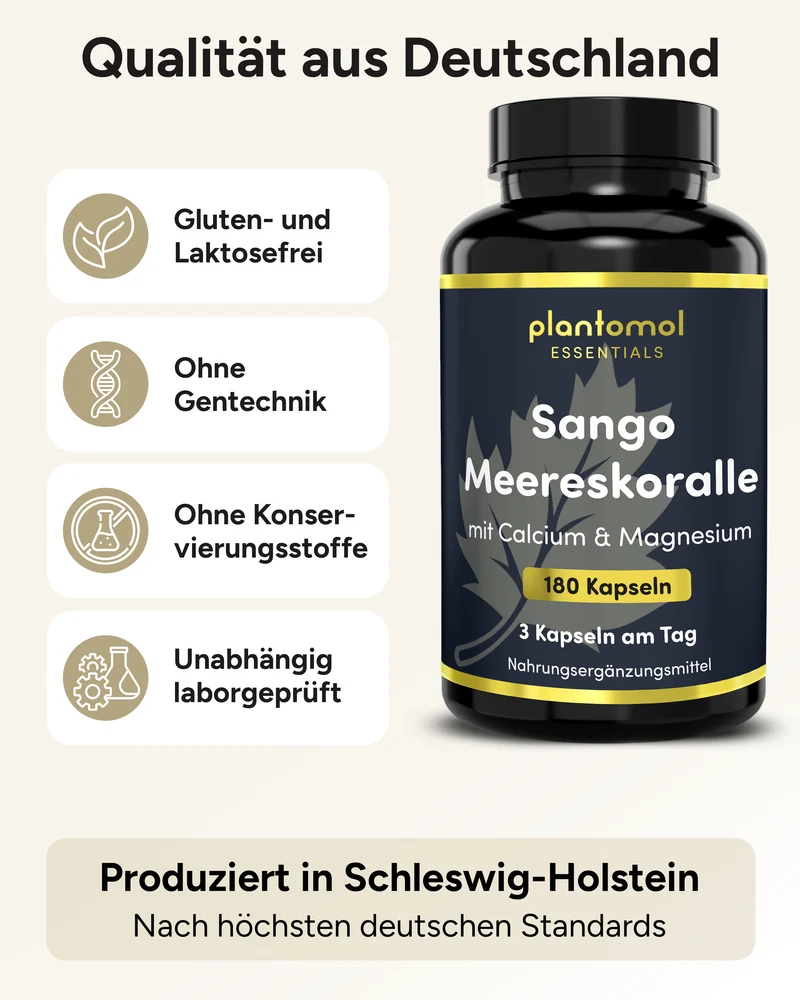 Sango Meereskoralle - mit 660mg Calcium & 330mg Magnesium pro Tag