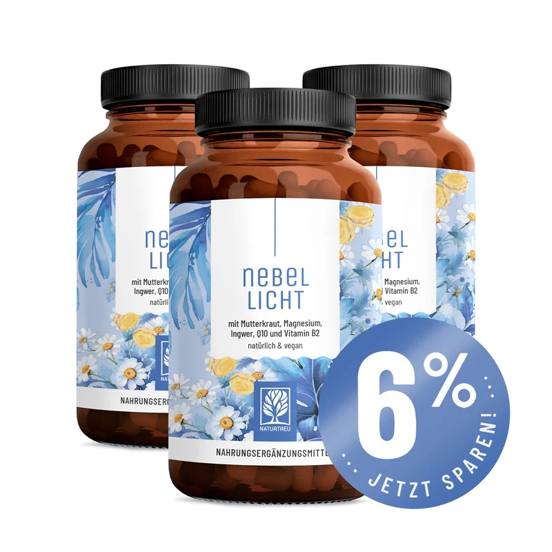 Nebellicht: Mutterkraut Kapseln mit Magnesium, Ingwer & Q10
