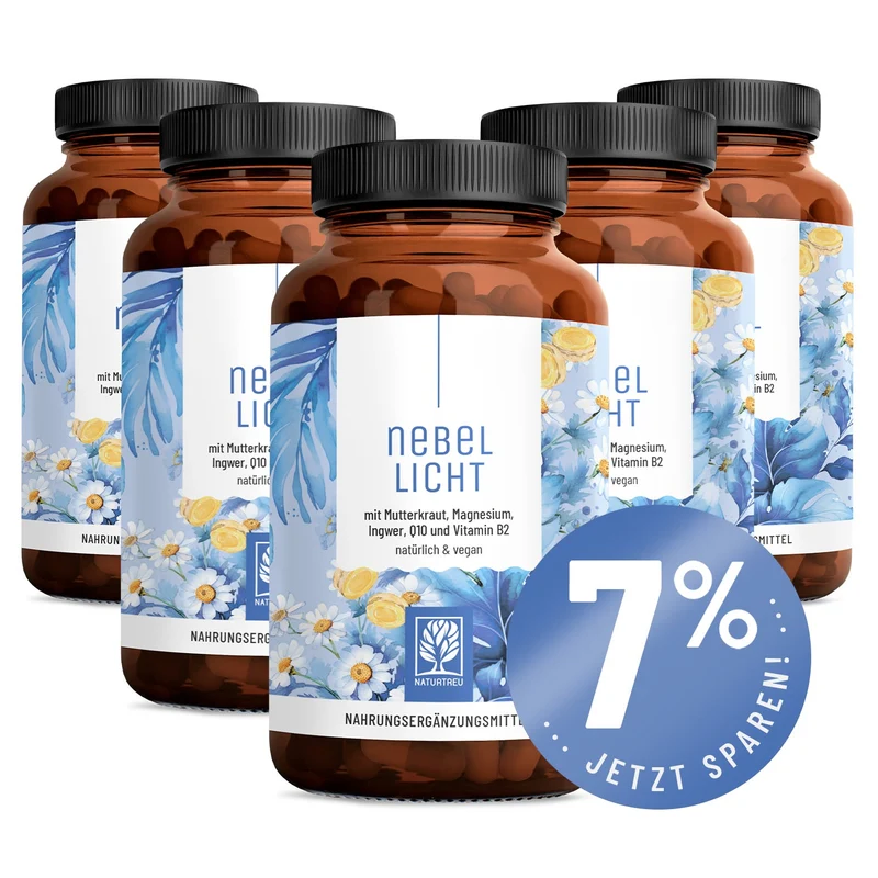 Nebellicht: Mutterkraut Kapseln mit Magnesium, Ingwer & Q10