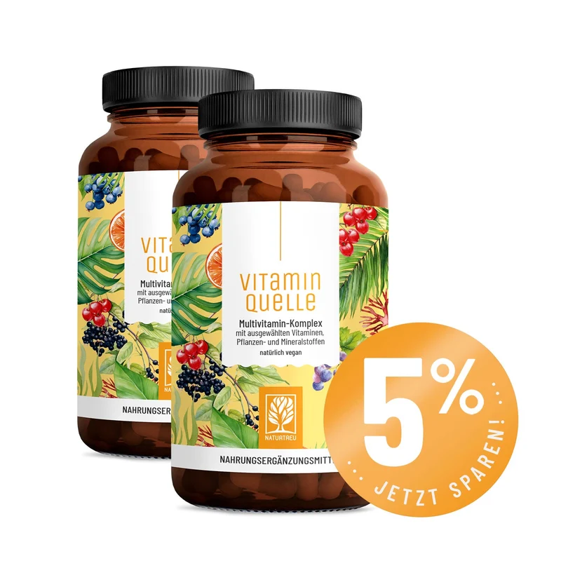 Vitaminquelle: All in One Multivitamin mit 35 Vitaminen, Pflanzen- & Mineralstoffen