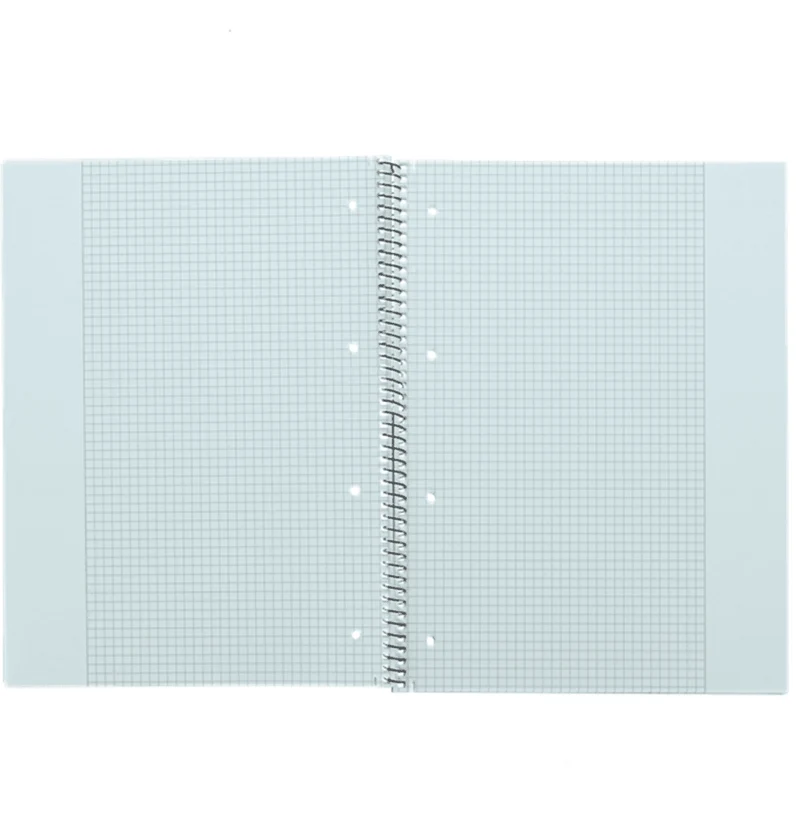 LANDRÉ Collegeblock | A4 | Abriss | 80 Blatt | 70 g/m² | 4-fach gelocht | kariert mit Rand rechts & links