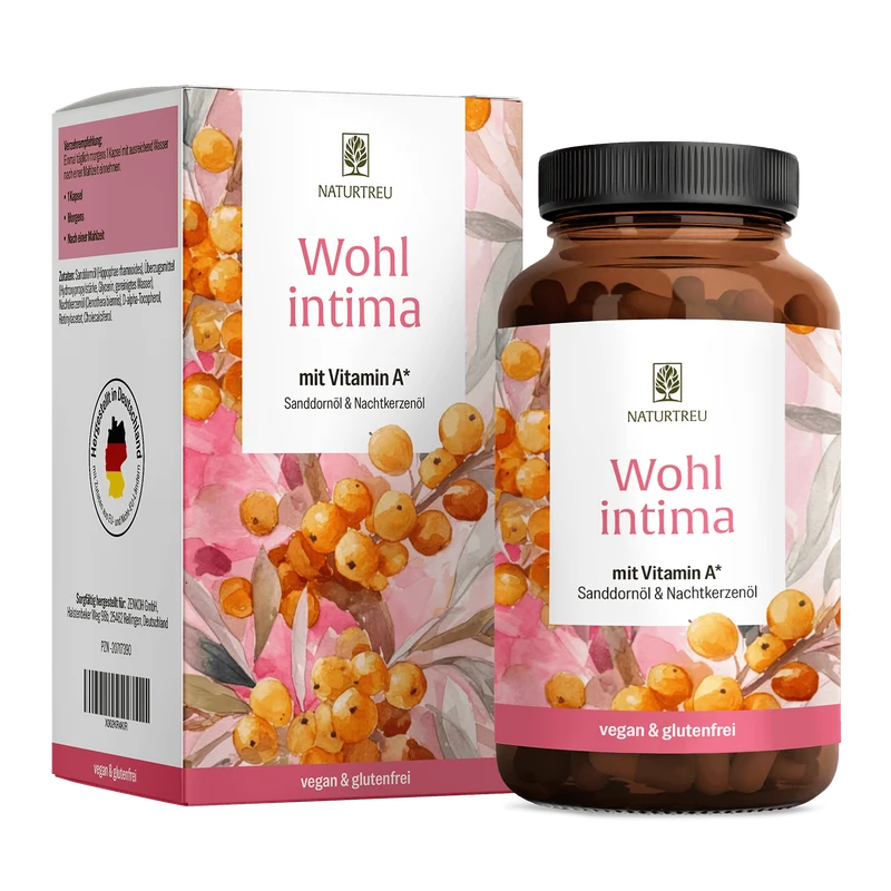 Wohlintima: Komplex mit Vitamin A, Sanddorn- und Nachtkerzenöl