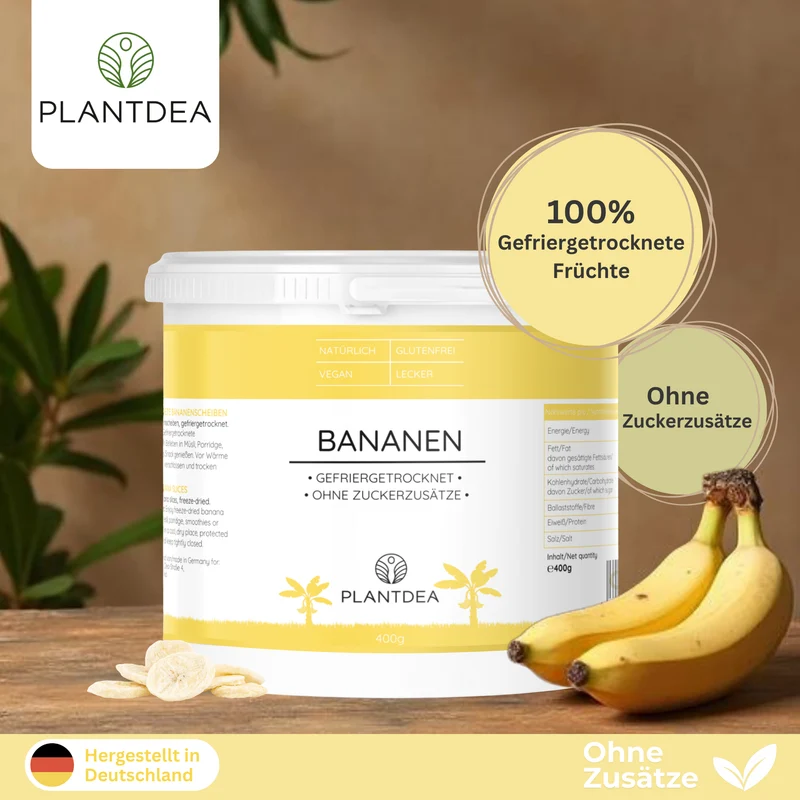 Gefriergetrocknete Bananen