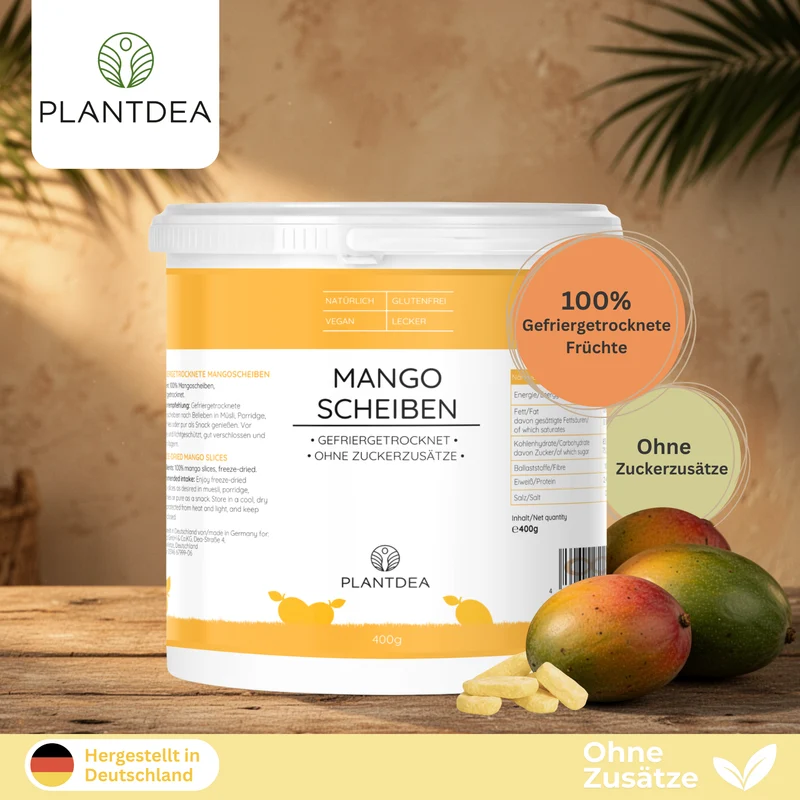 Gefriergetrocknete Mangoscheiben