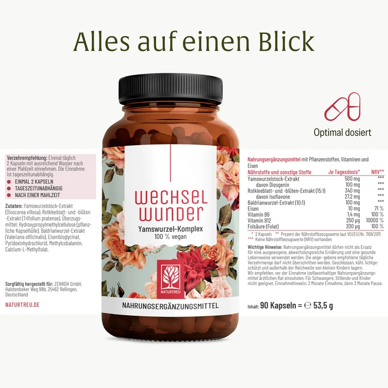 Wechselwunder: Meno-Komplex mit Yams & Rotklee